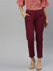 Maroon trousers