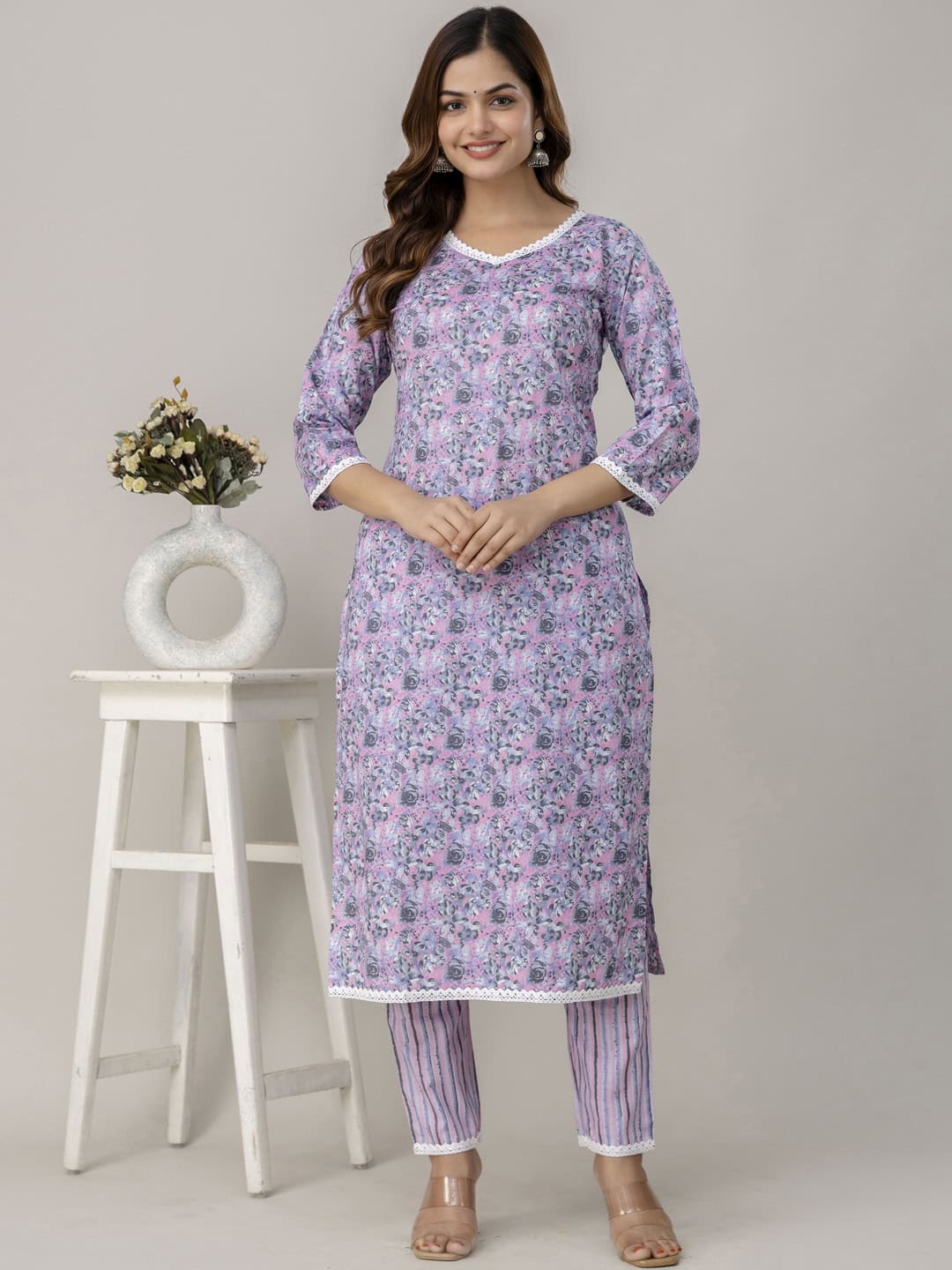 cotton kurta pant set for women