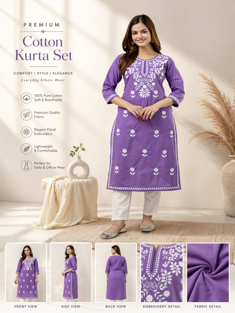 cotton kurta sets and designer kurtis for women