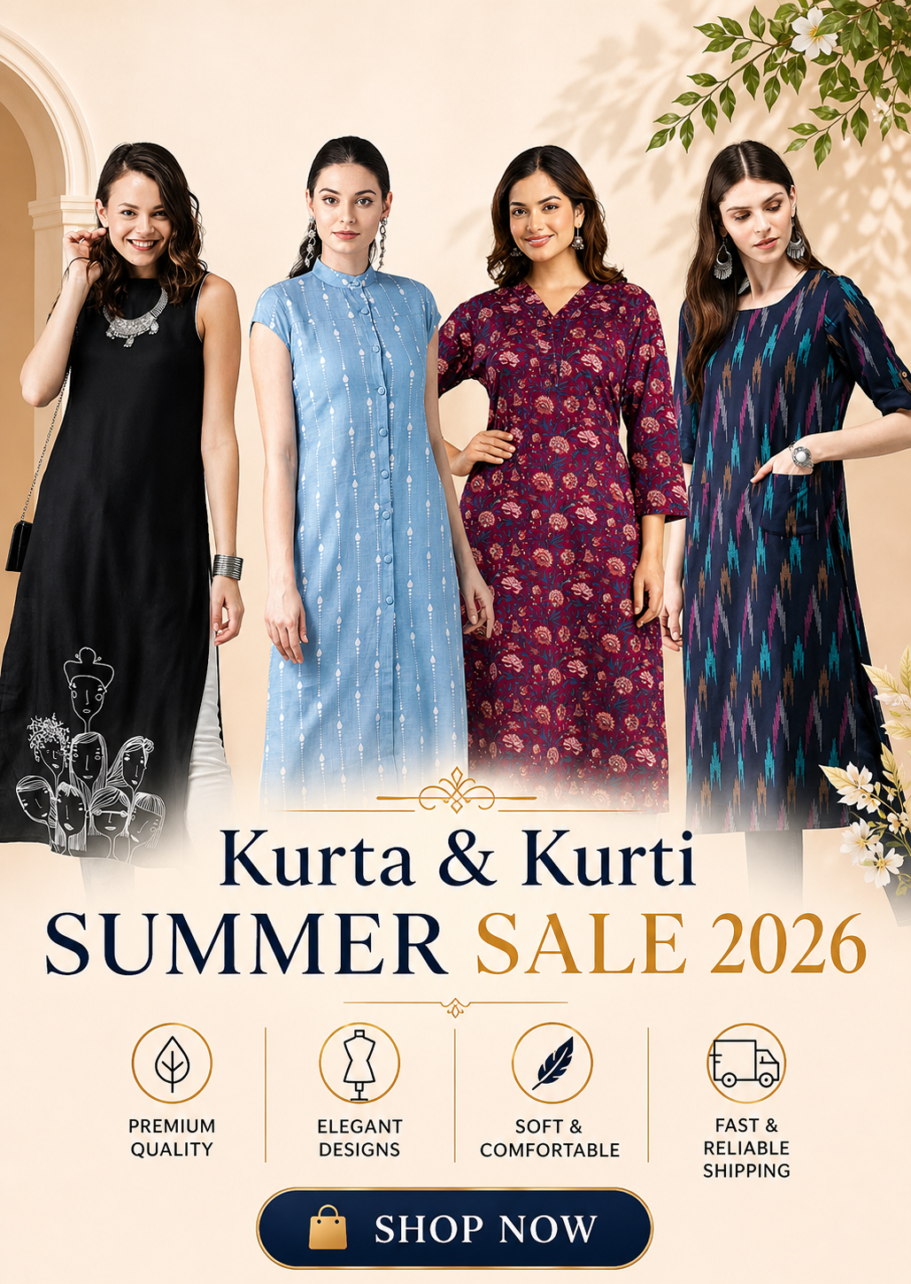 cotton kurta for women
